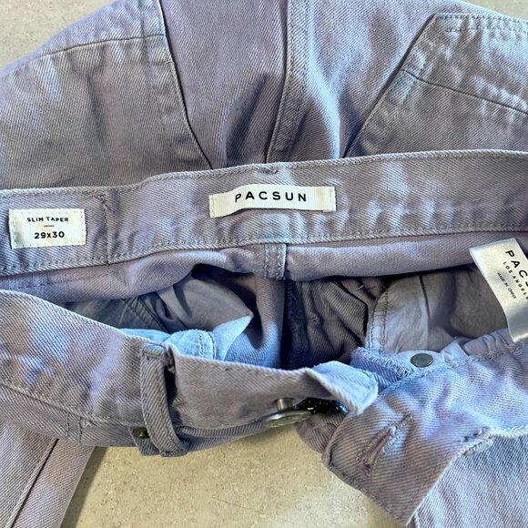 Pac Sun Women's Jeans Pale Purple Slim taper 29x30 - Picture 4 of 9